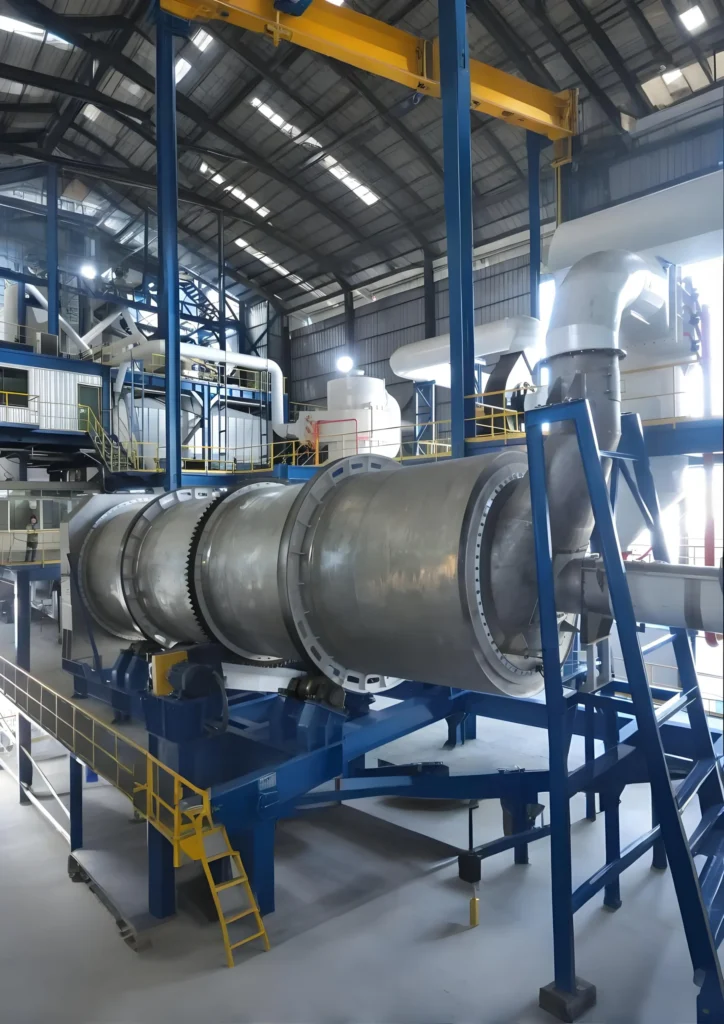 tongli petroleum coke rotary drum dryer on-site main picture