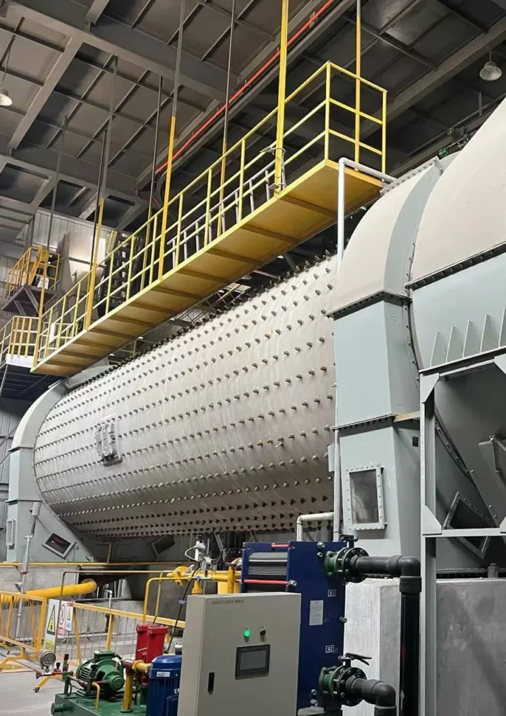 tongli steel slag grinding ball mill on-site operating picture
