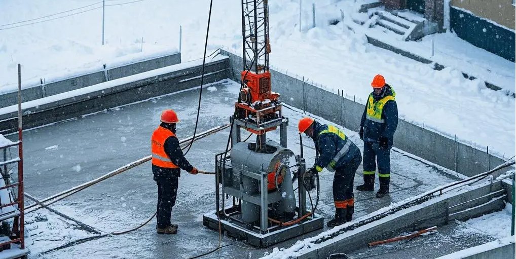 Concrete Setting Accelerators for Cold Weather