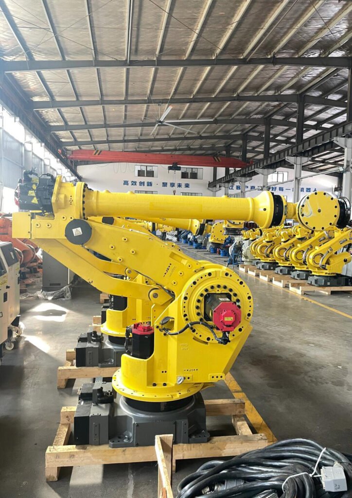 fertilizer palletizing system fanuc robot arm detail