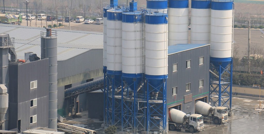 Fixed concrete mixing plant stationary RMC ready to mix plant