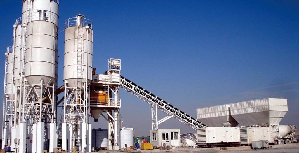 Medium-sized concrete mixing station