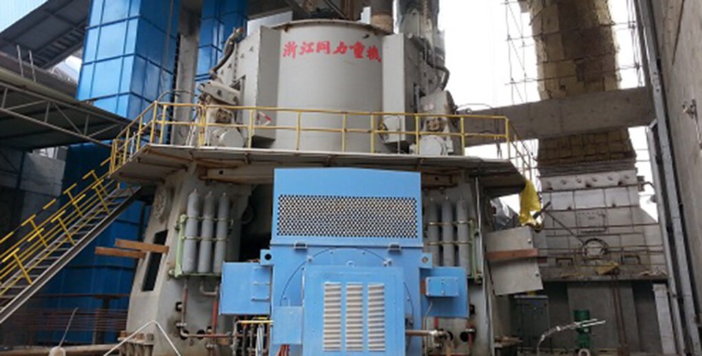 Vertical roller mill without separator no ventilation