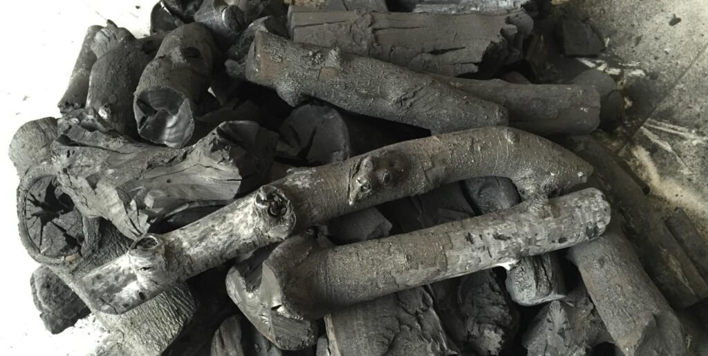 Natural Wood Charcoal Image – Traditional Charcoal Production Photo