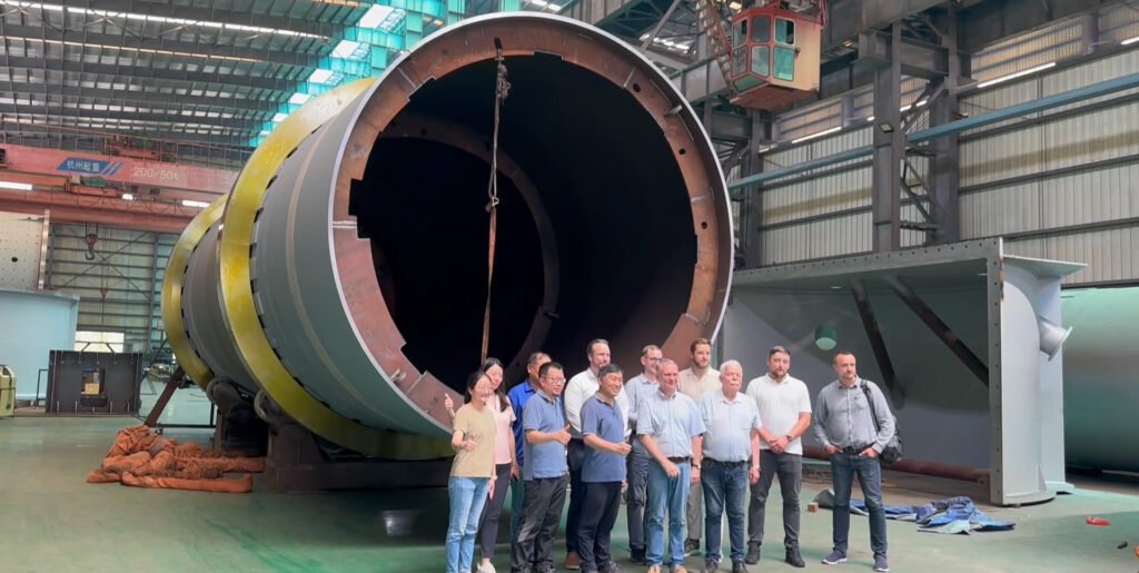Friction drive incineration rotary kiln for harzardous waste incineration