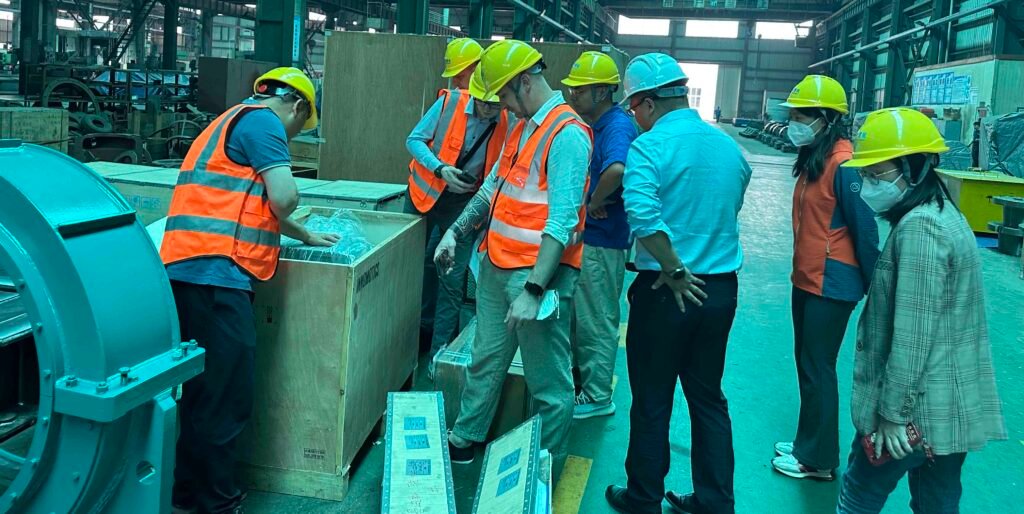 waste incineration kiln motor inpection