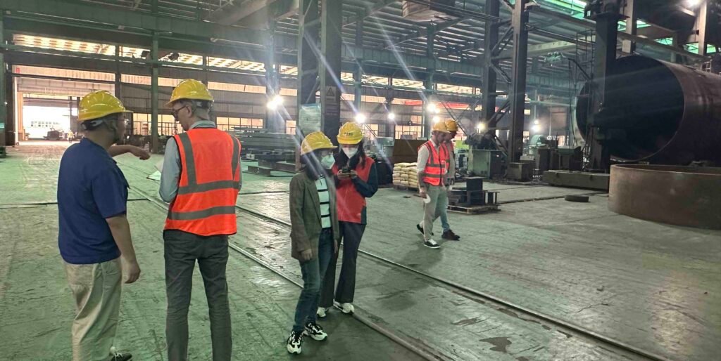 welding workshop for incineration kiln