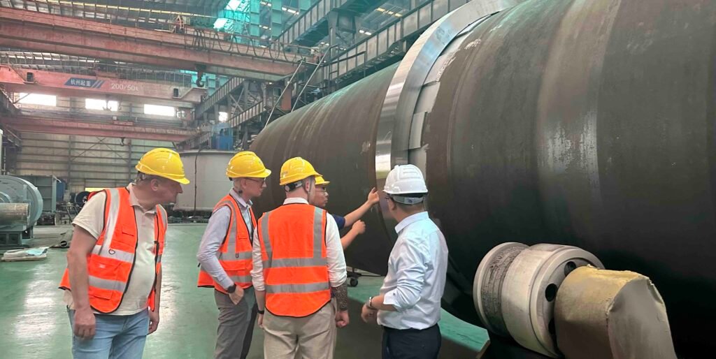 Cusotmer visit tongli for harzardous waste incineration rotary kiln