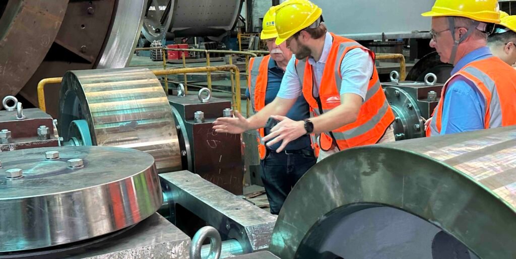 incineration kiln friction drive self-aligning roller