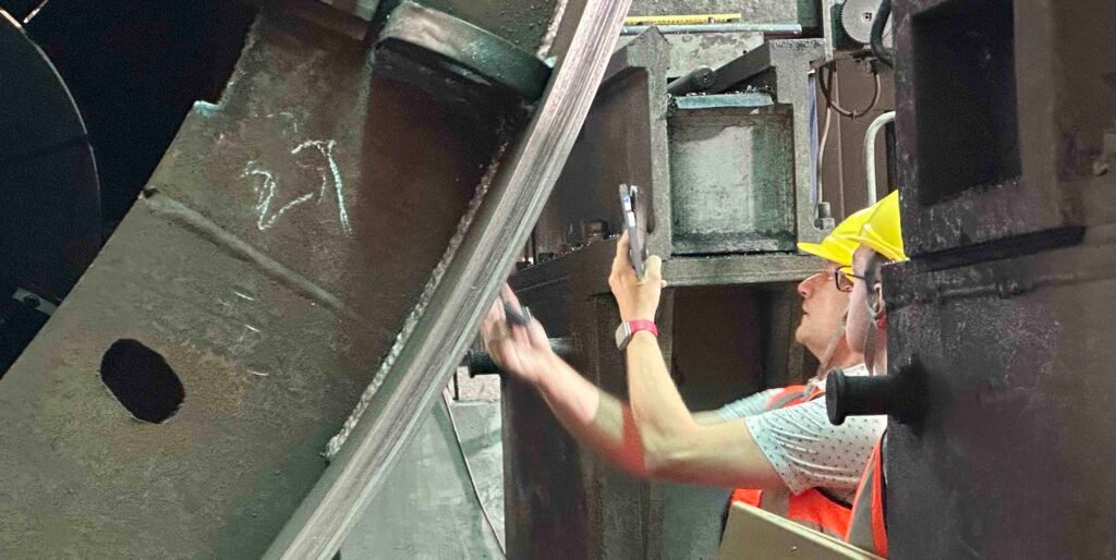 Internal Rotary Inspection System (IRIS) for rotary kiln dryer shell