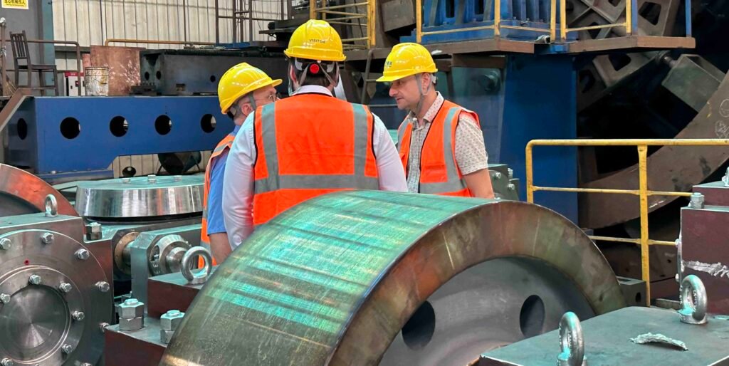 Example: VT's application in Vertical roller mill steel casting part fabrication:
