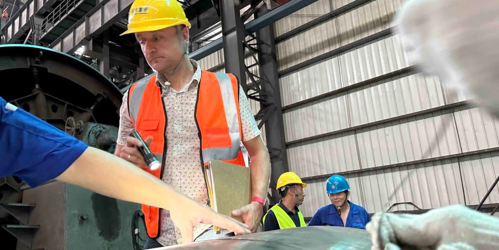 Rotary Kiln System ultrasonic testing for flaw