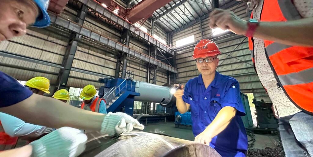 friction drive support roller need no greasing on-site dimension check NDT