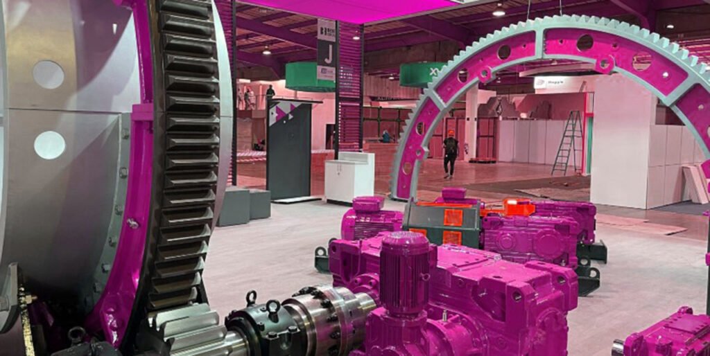 Rotary kiln girth gear and pinion drive assembly