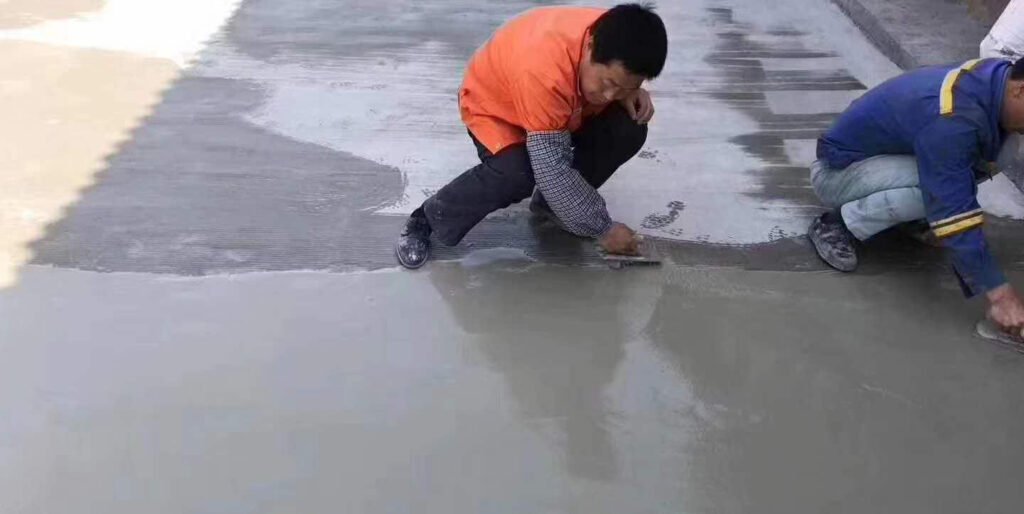 Application of Quikrete Quick Dry Cement