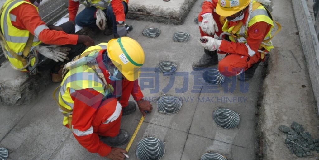 tialoc&tongli staff at ECO waste treatment hazardous incineration plant installation site factory