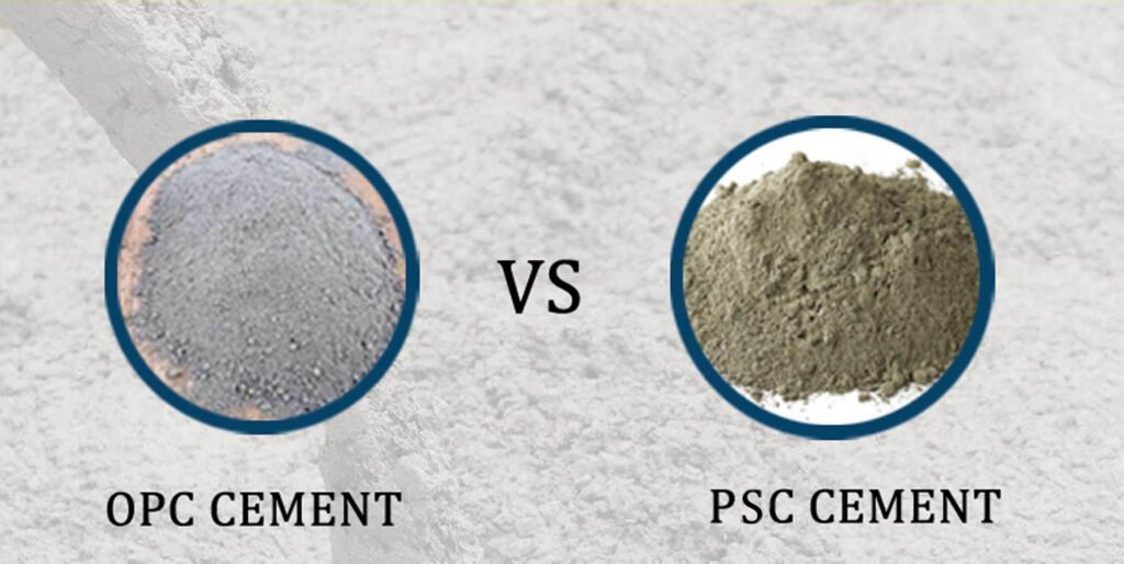 What is the difference between PSC and OPC Cement