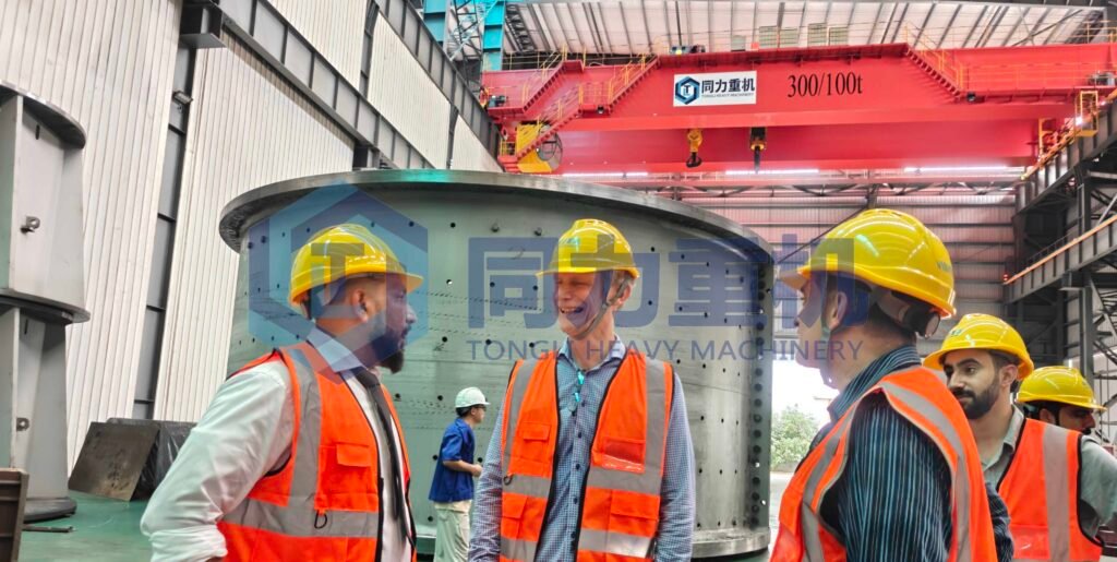 Be'ah management team visit tongli for progress of the incineration rotary kiln
