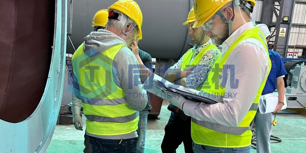 quality inspection of incineration rotary kiln mobruk