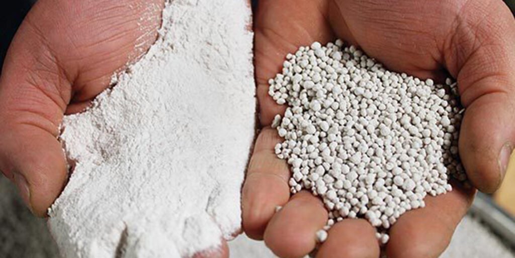 Agglomeration Fertilizer Granules Close-Up – High Quality Production Image