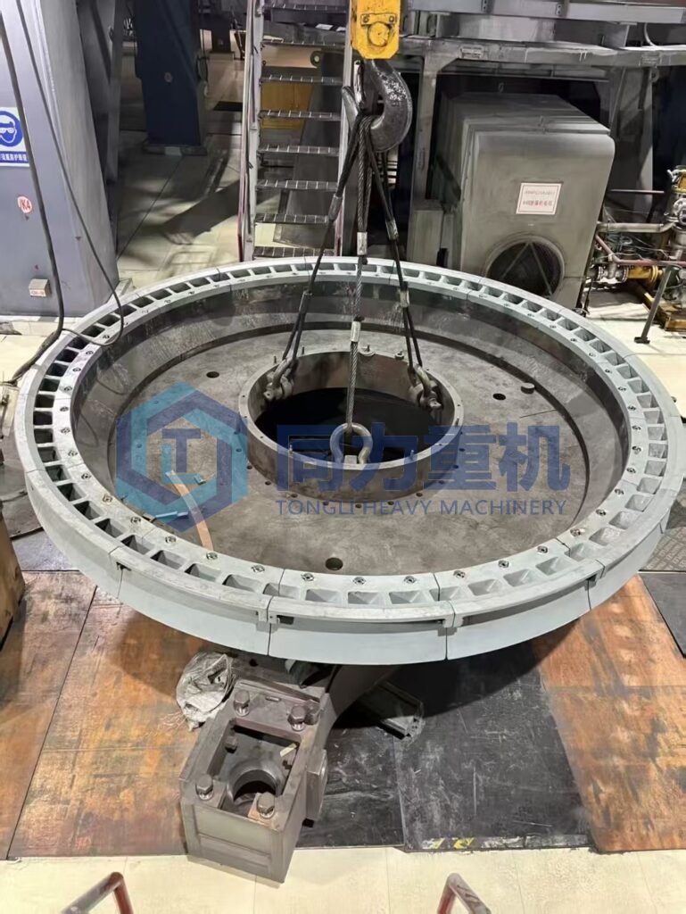 Loesche comparable VRM Grinding Table Liner | LM Series Vertical Roller Mill Wear Parts with Magotteaux comparable ceramic composite liner