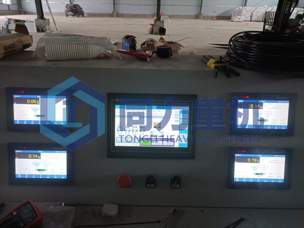 Tower Blend Systems by Tongli: Precision Fertilizer Blending  LEC PLC Control System with touch-screen interface Made Easy