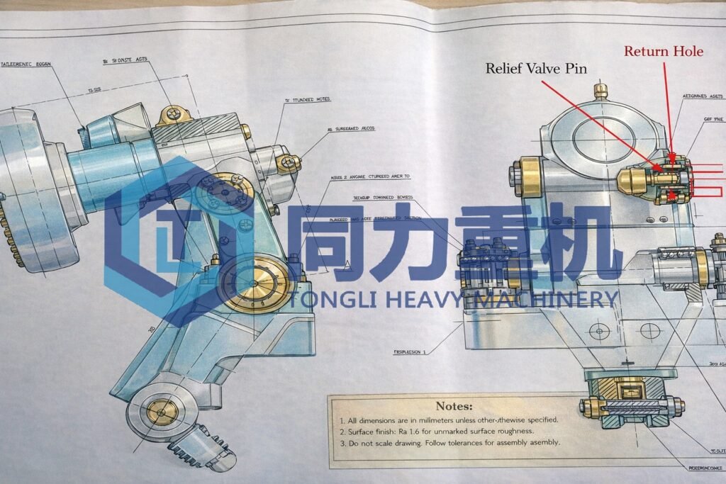 Removal of the Connection Bolts Between the vertical roller mill Grinding Roller and GGBFS VRM Rocker Arm