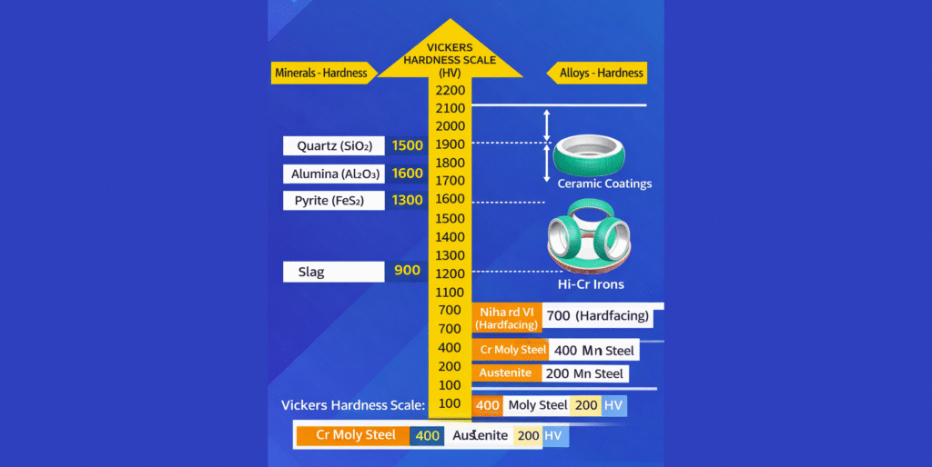 Expected Service Life Difference Between ceramic grinding roller sleeves and tic alloy lining and high chromium cast iron