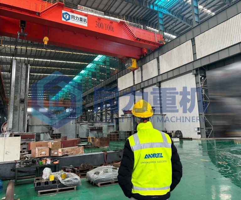 Andritz austria visit tongli heavy machienry for factory acceptance test