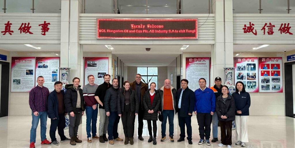MOL Group Waste Incineration Project – 100 TPD Rotary Kiln FAT, project staff visiting zhejinag tongli heavy machinery co., ltd