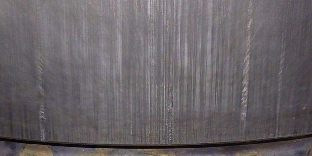 Scuffs on the drive shaft.