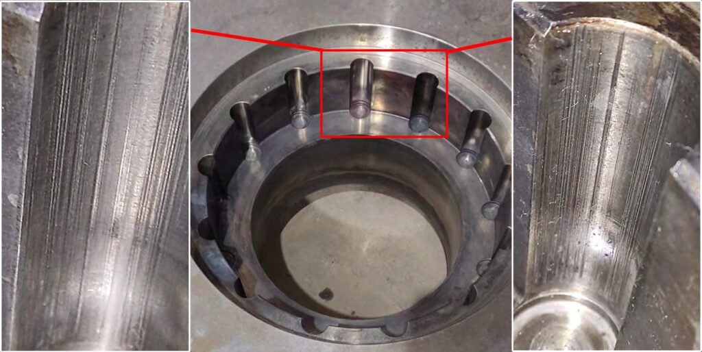 moventas santasalo gearbox Rotary table pin insert bur found