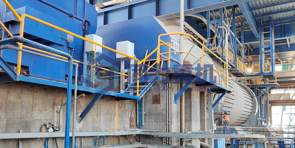 Cement grinding plant raw meal grinding ball mill center drive