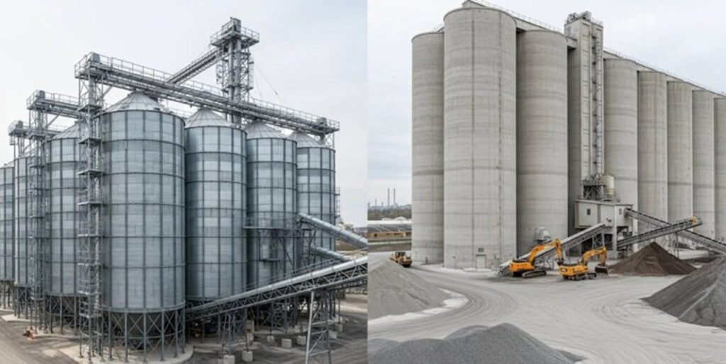Constructed Concrete Silo vs Welded Steel Silo in Cement Plant