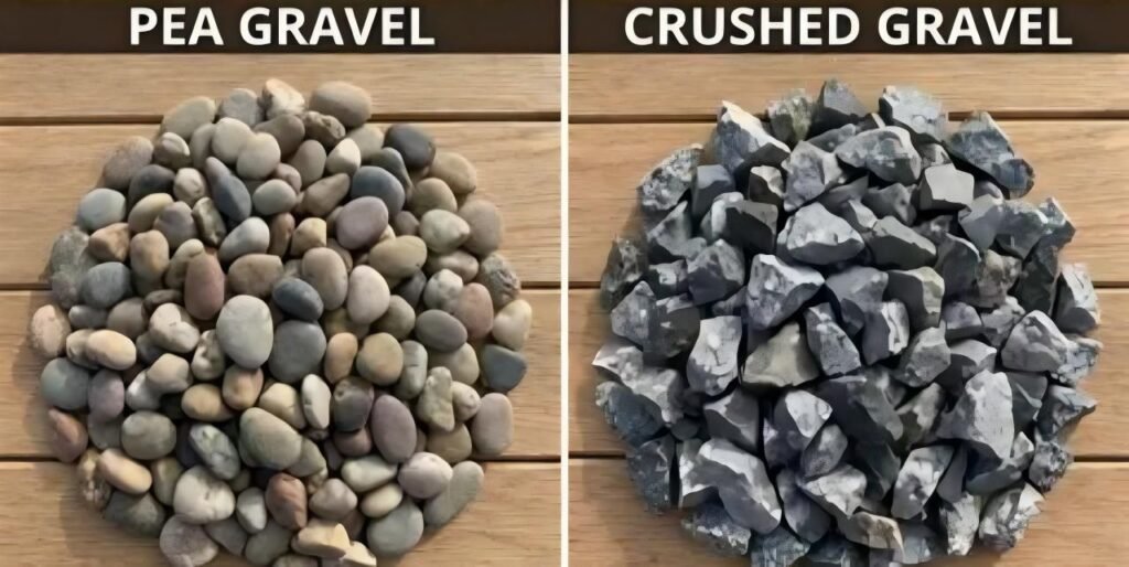 Pea Gravel vs. Crushed Stone