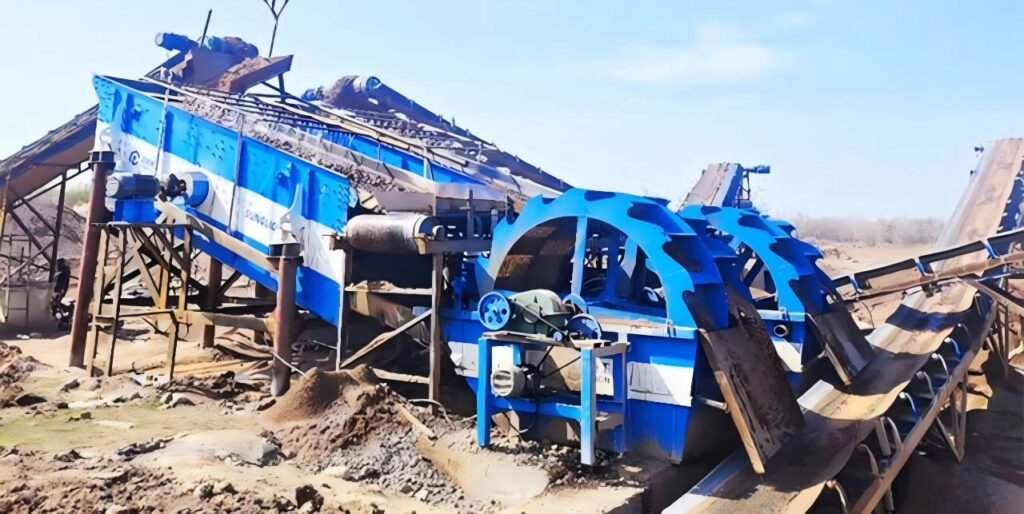 Crusher Processing flow for natural pea gravel 