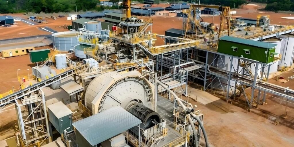 Roasting and processing stage of refractory gold ore