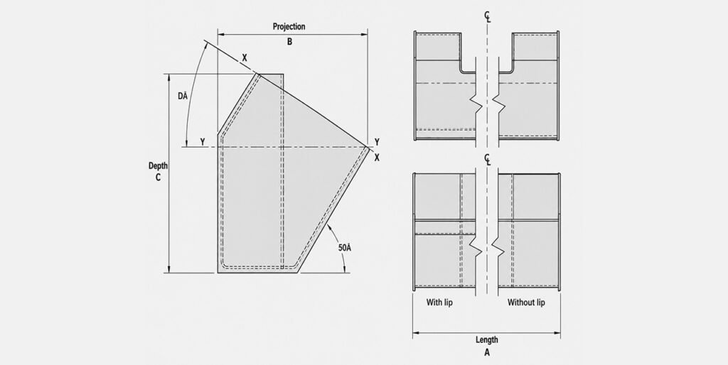 ACS Type For Continuous Discharge Industrial Bucket Elevator Sizes and Dimensions